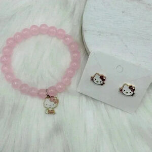 Hello Kitty Bracelet and Earring Bundle